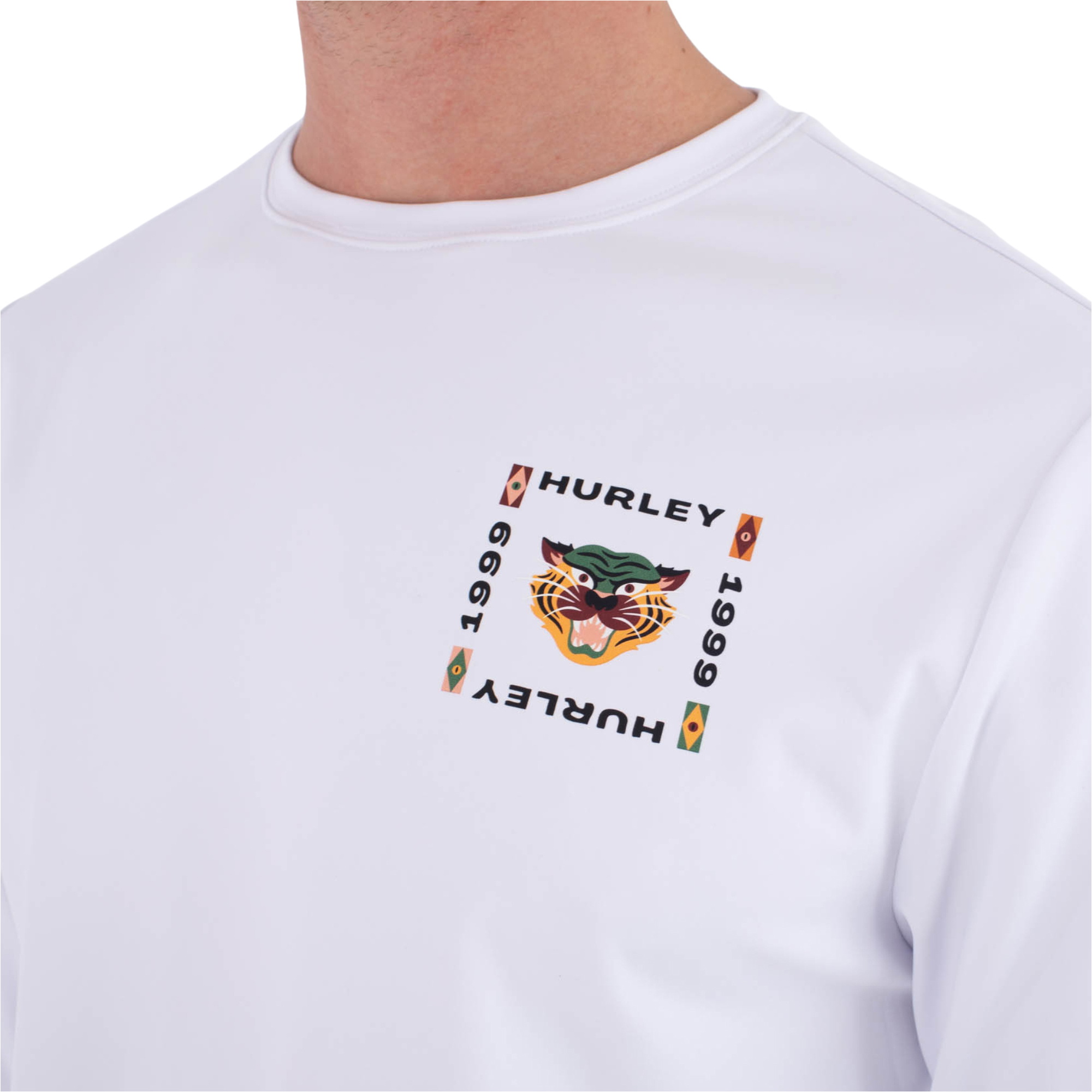 2026 Hurley Männer Reguläre Bolud-Langarm-Lycra-Weste MLEU00004 - White